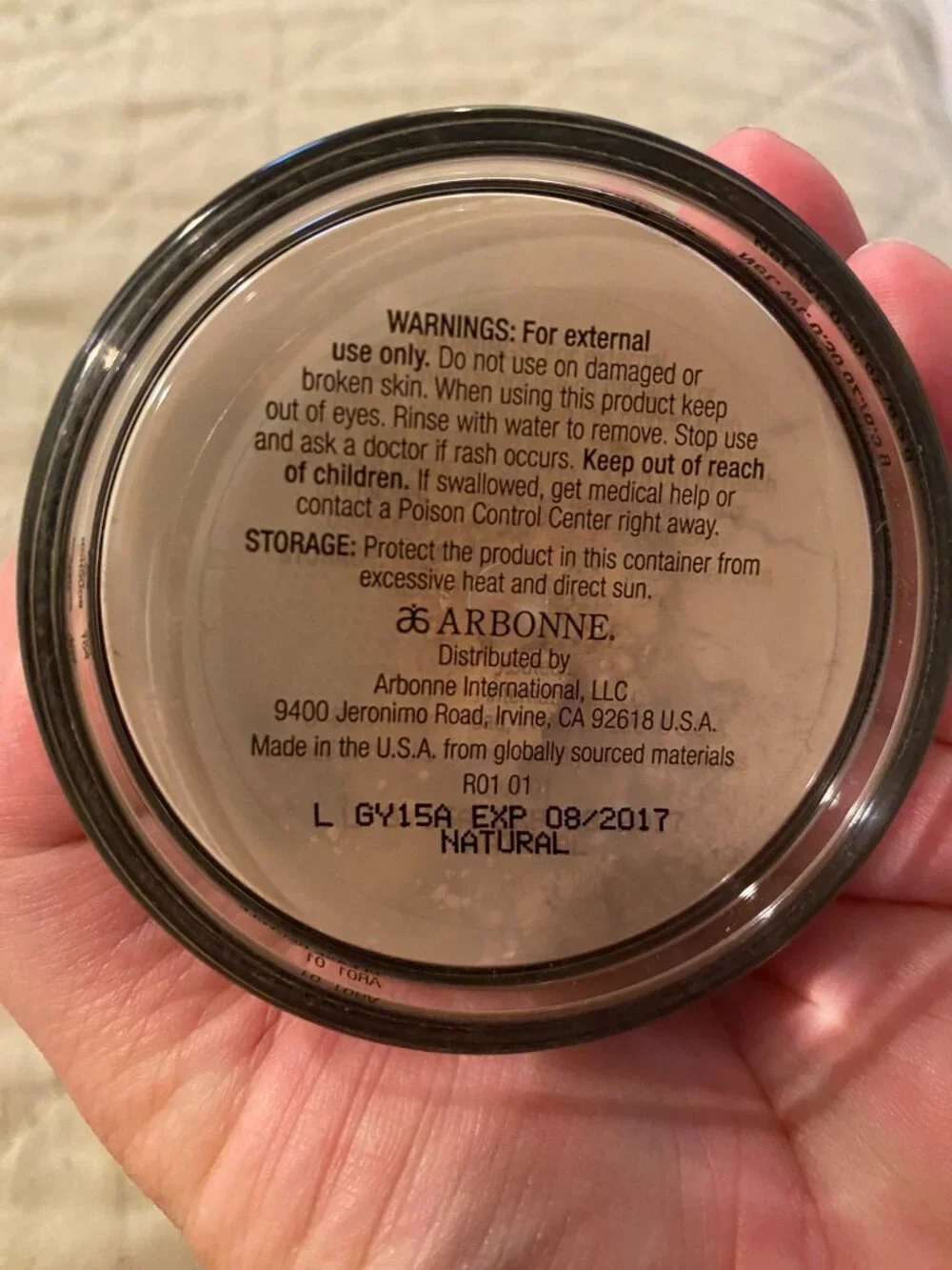 Arbonne Got You Covered Mineral Powder Foundation SPF 15-half used! Exp 8/17